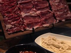 大刀切鲜牛羊拼-南门四季铜锅涮肉(左家庄店)