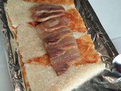 原创腊味煎锅巴-伊村饭店