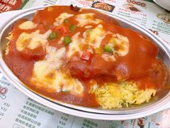 金牌芝士焗鲜茄猪扒-阿飛冰室(下沙店)