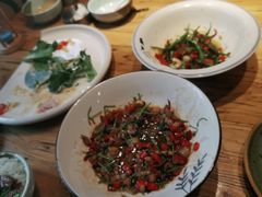 黄瓜皮炒肉-恋湘小镇(纺织大厦店)