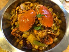 香辣蟹炒菜-秦记香辣蟹(松榆里店)