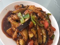 肉段烧茄子-十三陵山水雅园农家院