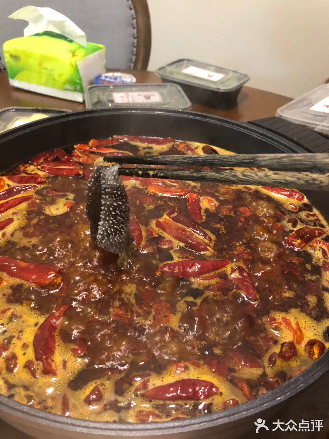 鸭肠. 吃完后，我还把油打起来，放冰箱了