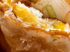 -小红车炸蛋葱油饼