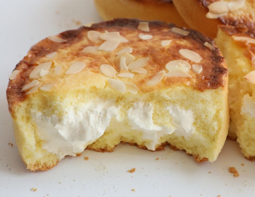 有心机的爆浆杏仁芝士烧