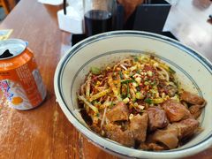 油泼面加臊子肉-西安手工软面(浦东南路店)