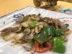 豉汁尖椒炒花甲-旺富东海大酒楼(海鲜街店)