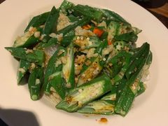 蒜蓉粉丝蒸秋葵-上楼私房菜(院士路店)