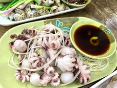芥末白灼八爪鱼-贞姨美食·老字号海鲜大排档