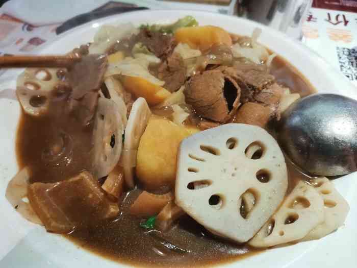 龙胡子卤汤烫菜(亨特店)-"位置:还在亨特二楼环境:商场环境暂时木.