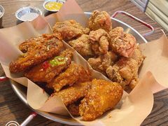 炸鸡翅一半一半-富乐满韩国正宗炸鸡韩国料理(虹泉路店)