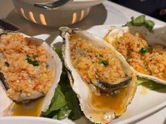 蒜蓉乳山生蚝-开海·红岛海鲜虾水饺(石老人店)