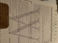 账单-Wolfgang’s Steakhouse 沃夫冈牛排馆(上海白玉兰广场店)