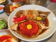 -草家酱蟹炭火烤肉店(珲春南路一店)