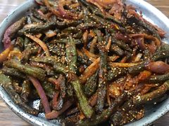 烤豆角-味之朝·烤盘牛肉·松兰拌饭
