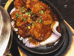 铁板鲜虾盒-金掌勺锅包肉(太原万达店)