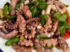 辣炒章鱼腿-超越海鲜屋(飞龙物业店)