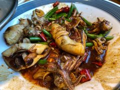 五花肉炒皮管-吕氏疙瘩汤·私家菜馆(慈云寺店)