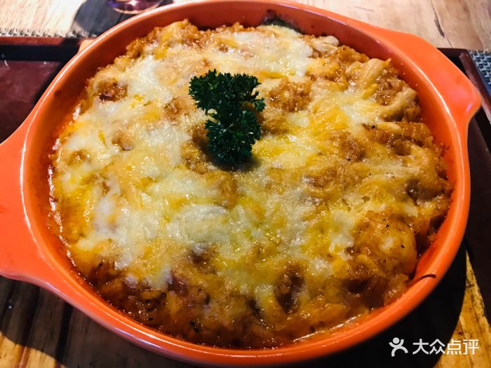 加菲咖啡西餐厅garfield coffee茄汁海鲜焗饭图片
