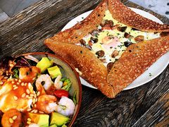 鸡蛋蘑菇熏肉荞麦可丽饼-RAC BAR(安福路店)