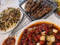 老牌炒虾尾-路书奇炝锅绿豆面(万客隆店)