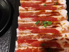 五花肉和牛肉-九田家黑牛烤肉料理(欧洲假日店)