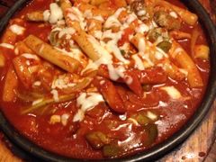 奶酪海鲜炒米条-包装马车·韩国料理·포장마차