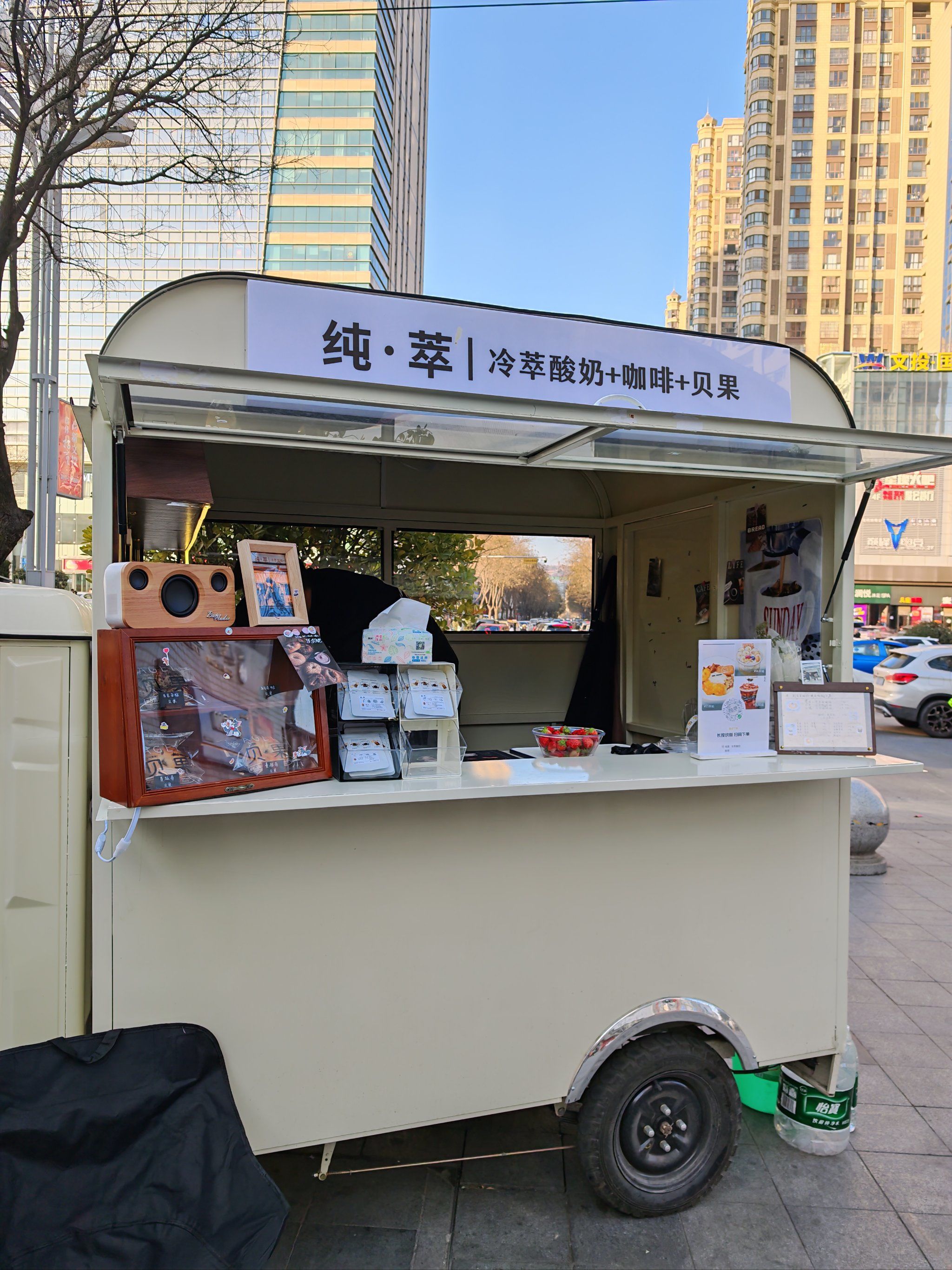 纯萃酸奶小花车