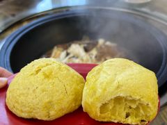 玉米饼-独一家豆花庄铁锅炖