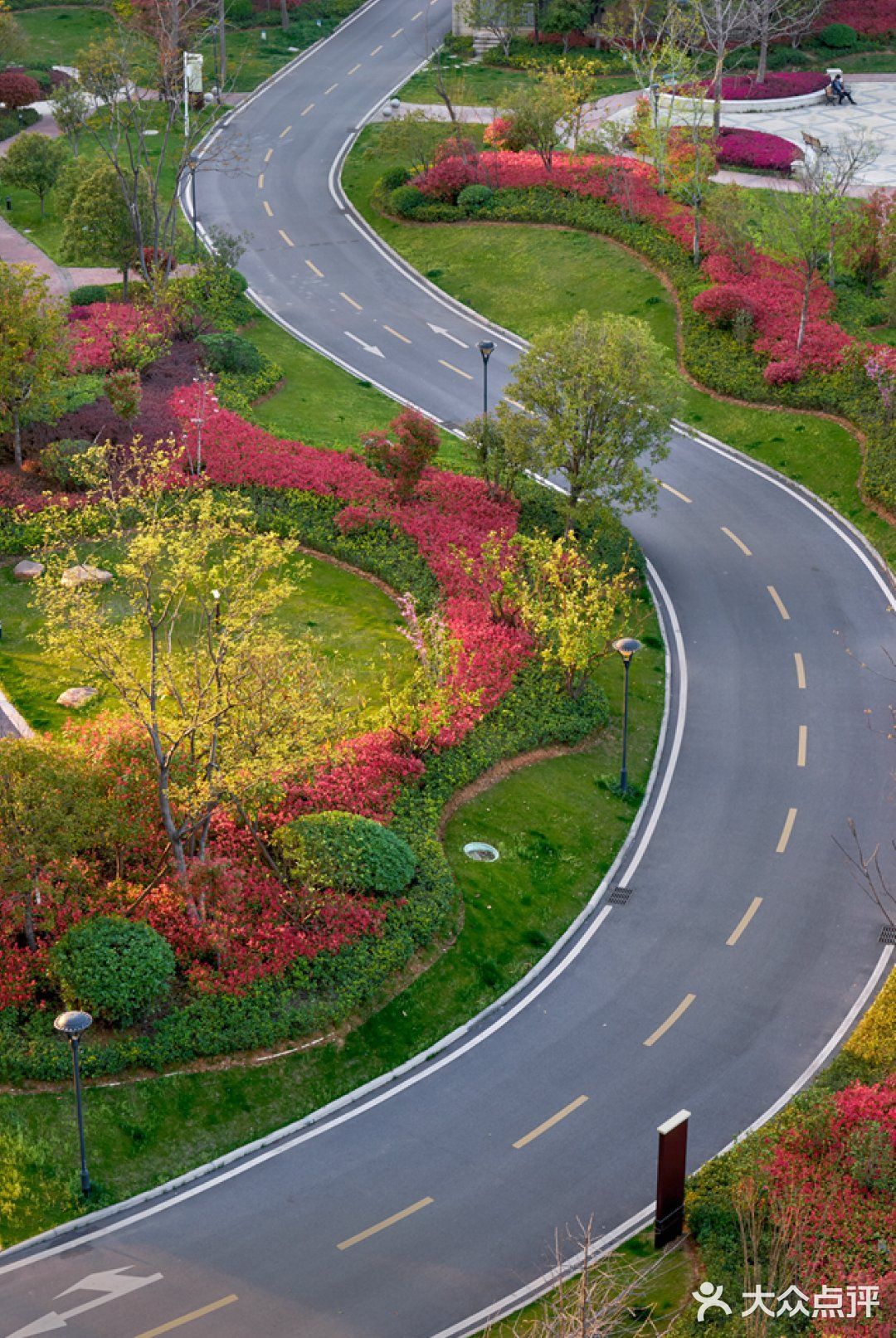 原来小区的景色这么美类似绿道一样的小区园路