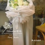 终于花材到了，加个班包花