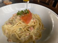 奶汁三文鱼意面-安妮意大利餐厅(日坛店)