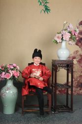 -后宫·古装汉服京剧儿童亲子全家福摄影