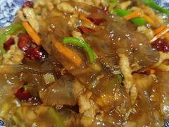 肉丝拉皮-北大地皖峰饭馆