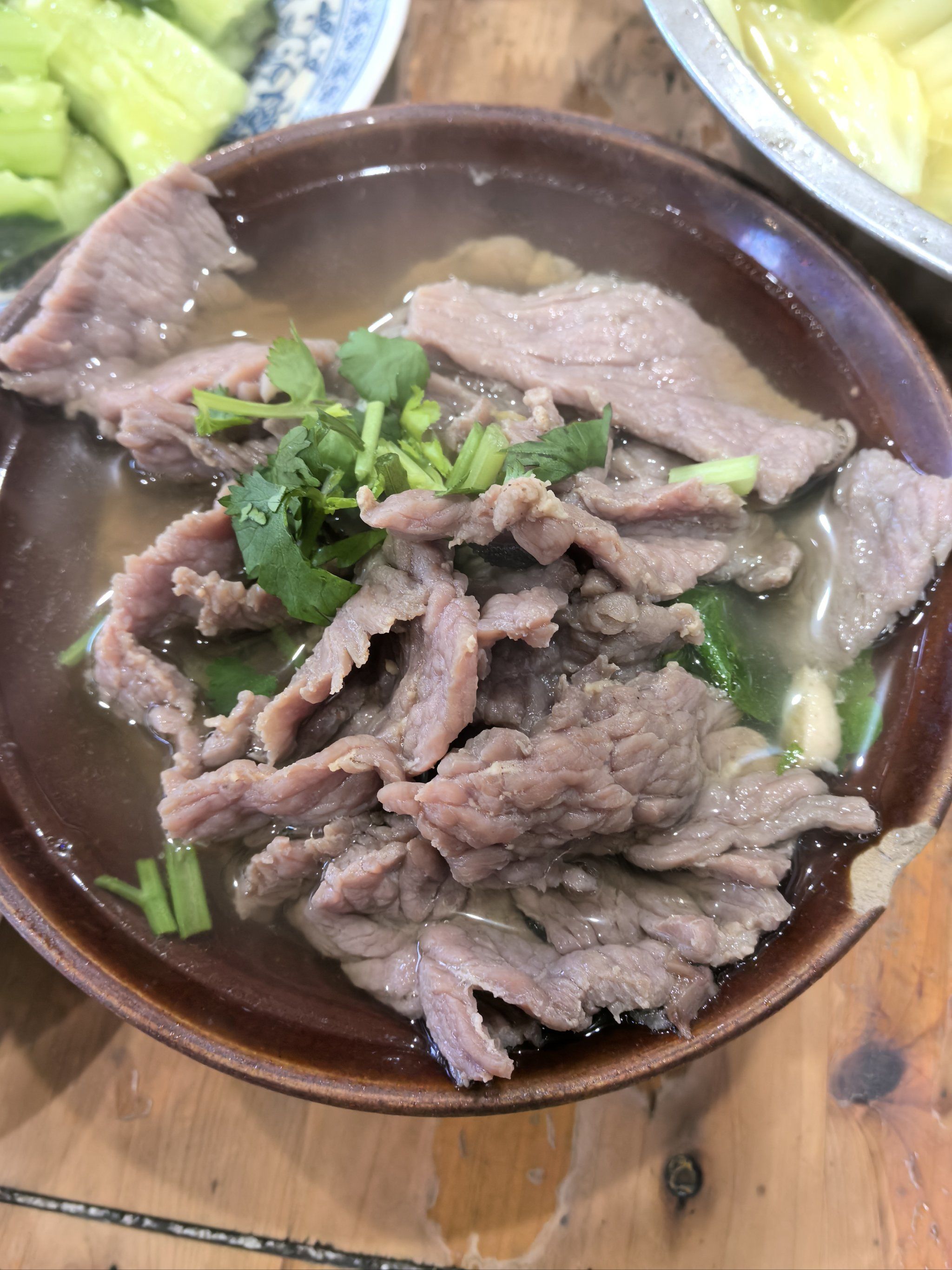 清汤牛肉的轻盈味