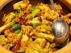 XO酱虾干花菜煲-香园茶社·金陵小灶(老门东店)