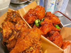 炸鸡一半一半-富乐满韩国正宗炸鸡韩国料理(虹泉路店)