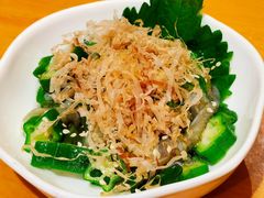 芥末章鱼拌秋葵-胜博殿日式炸猪排(悠唐店)