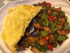 茄子肉丁小公鸡双拼拌面-文三里屯面馆(三里屯店)