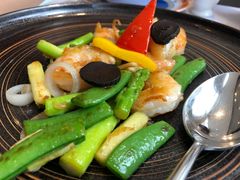 港式芦笋炒虾仁-泰悦一品·粤菜·烤鸭·茶点(金融街店)