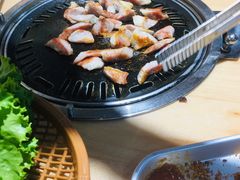 烤猪颈肉-麻蒲碳烤肉(梅花园店)