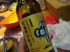 自己带的桂花酿啤酒-老炉家木炭烤肉(长江国际店)