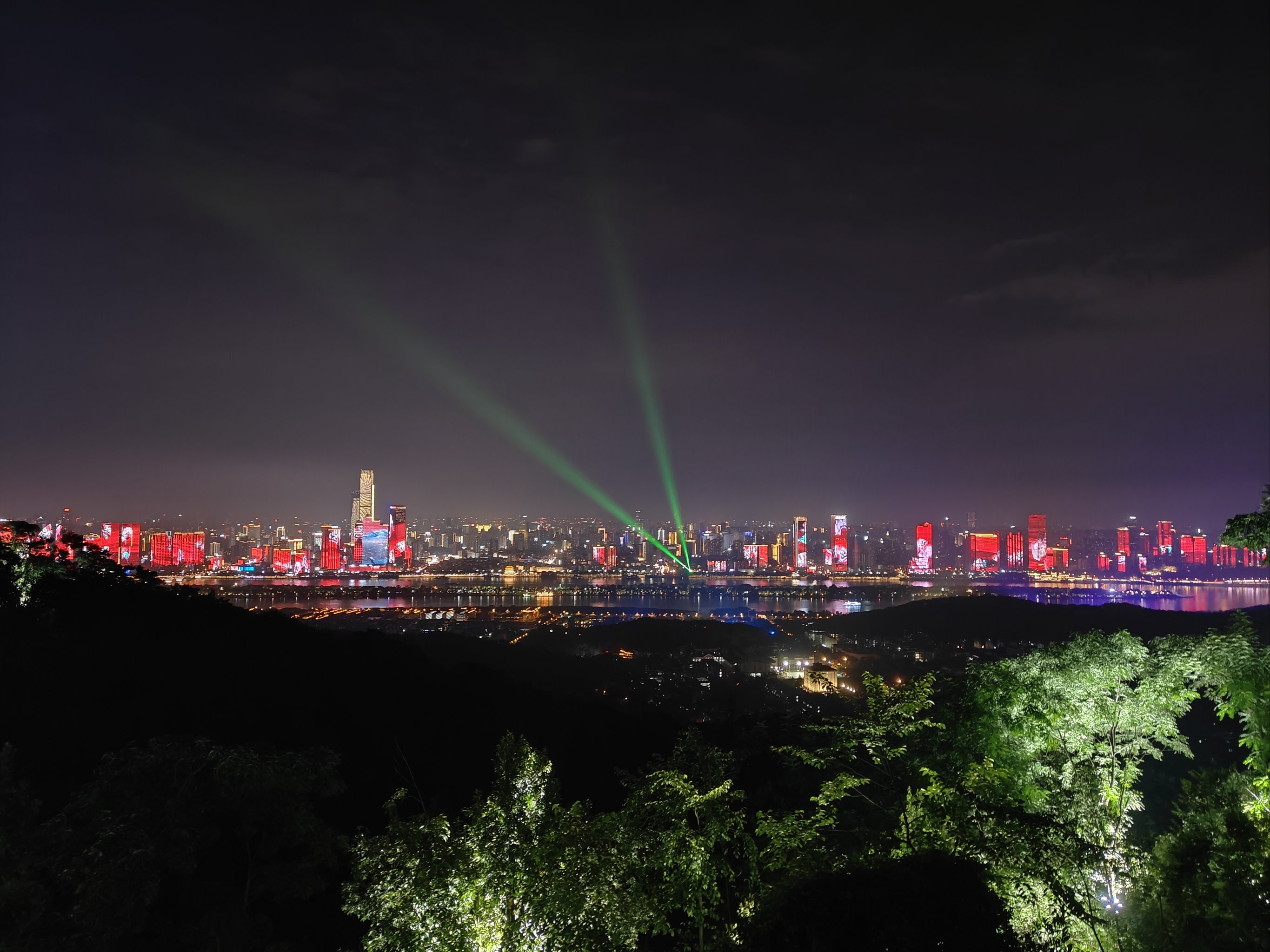 岳麓山夜景图片