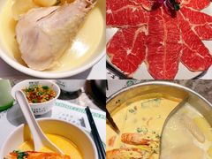 手切鲜牛肉-禄婶鸡煲·打边炉