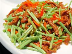 黎蒿炒黄牛肉-真味汤馆(汽博店)