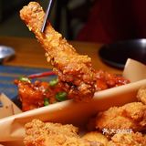 一半一半的炸鸡，味道美滋滋