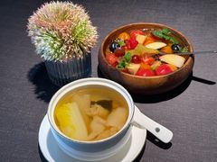 菜胆竹荪炖花胶-美美九席·湖景餐厅(李公堤店)