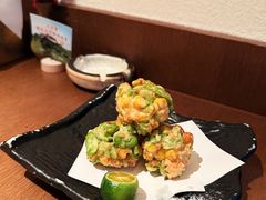 蚕豆玉米虾仁天妇罗-水之惠鲜鱼料理(王府大街店)