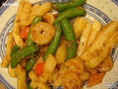 山药蜜豆炒虾球-乐好汤馆