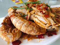 椒盐皮皮虾-覃记海鲜美食餐厅